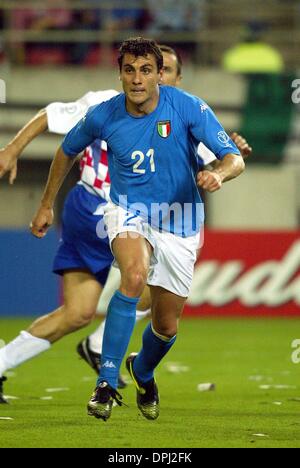 May 12, 2006 - JAPAN V CROATIA - CHRISTIAN VIERI.ITALY & AC MILAN FC.PREFECTURAL KASHIMA STADIUM, I.JAPAN V CROATIA.08/06/2002.DI3470.K47872.WORLD CUP PREVIEW 2006.(Credit Image: © Globe Photos/ZUMAPRESS.com) Stock Photo