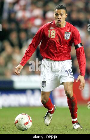 May 15, 2006 - Anfield, LIVERPOOL, ENGLAND - JERMAINE JENAS.ENGLAND & NEWCASTLE UNITED FC.ENGLAND V URUGUAY.ANFIELD, LIVERPOOL, ENGLAND.01-Mar-06.DIK42671.K47874.  -   WORLD CUP PREVIEW 2006(Credit Image: © Globe Photos/ZUMAPRESS.com) Stock Photo