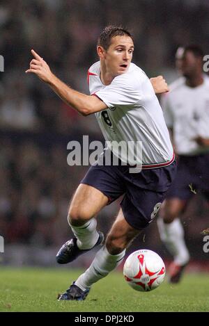 May 15, 2006 - Old Trafford, MANCHESTER, ENGLAND - FRANK LAMPARD.ENGLAND & CHELSEA FC.ENGLAND V POLAND.OLD TRAFFORD, MANCHESTER, ENGLAND.12-Oct-05.DIJ37784.K47874.  -   WORLD CUP PREVIEW 2006(Credit Image: © Globe Photos/ZUMAPRESS.com) Stock Photo