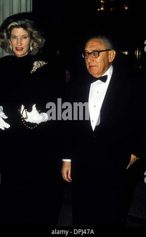 Nov. 9, 2006 - F7474.NANCY KISSINGER AND HENRY KISSINGER. STEPHEN ALLEN-   1988.NANCYKISSINGERRETRO.(Credit Image: © Globe Photos/ZUMAPRESS.com) Stock Photo