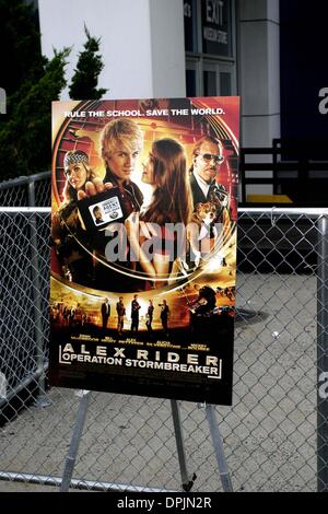 Oct. 4, 2006 - New York, NY, USA - 04 October 2006 - New York, NY - Movie poster for ''Alex Rider: Operation Stormbreaker'' at premiere held at The Intrepid Sea & Air Space Museum.   Credit:  Anthony G. Moore/   K50240AGM(Credit Image: © Globe Photos/ZUMAPRESS.com) Stock Photo
