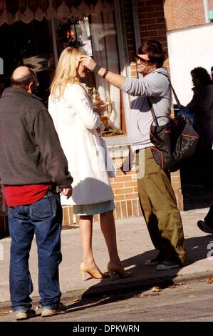 Nov. 17, 2006 - New York, new york - K50792AR.Uma Thurman on location filming the new movie, ''Accidental Husband''..Queens, New York..11-17-2006. Andrea Renault /    2006.(Credit Image: © Globe Photos/ZUMAPRESS.com) Stock Photo