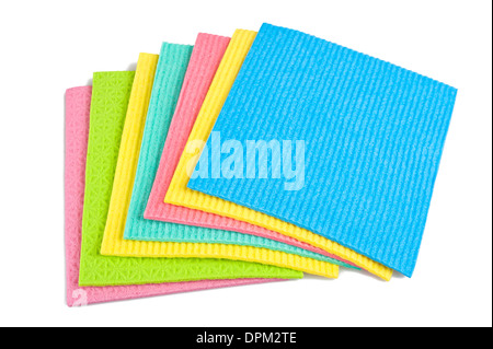 cleaning wipes isolated on white Stock Photo