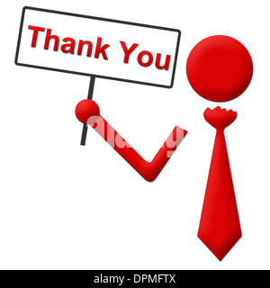 Thank You Signboard Stock Photo