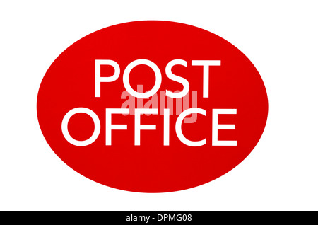 Post office sign Stock Photo