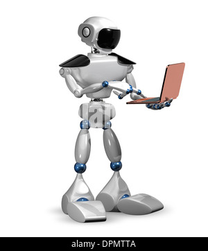 Humanoid Robot Hand Notebook Stock Photo - Alamy