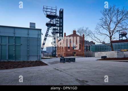 Modern architecture of Silesian Museum in Katowice, Poland. Stock Photo