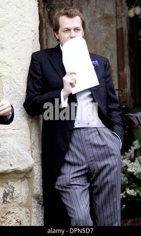 May 6, 2006 - London, United Kingdom - K47763.LAURA PARKER BOWLES AND HARRY LOPES WEDDING-ST.CYRIAC'S CHURCH, LACOCK, WILTSHIRE..06/05/2006.TOM PARKER BOWLES.Â©MARK CHILTON/ linkUK/   2006(Credit Image: © Globe Photos/ZUMAPRESS.com) Stock Photo