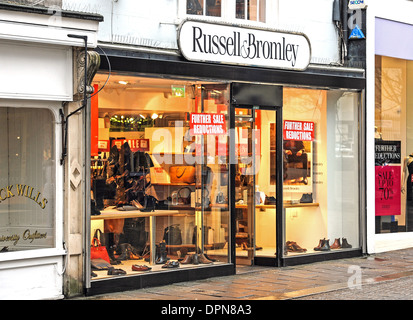 Russell & Bromley shoe store shop branch in Brighton Stock Photo
