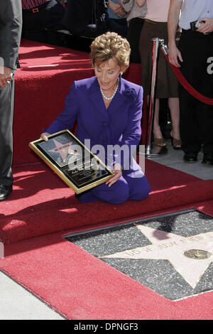 Feb. 14, 2006 - Hollywood, CALIFORNIA, USA - JUDGE JUDY SHEINDLIN RECEIVES THE 2304TH STAR ON THE HOLLYWOOD WALK OF FAME -.HOLLYWOOD, CALIFORNIA - .02-14-2006 -. NINA PROMMER/   2006.K46393NP.(Credit Image: © Globe Photos/ZUMAPRESS.com) Stock Photo