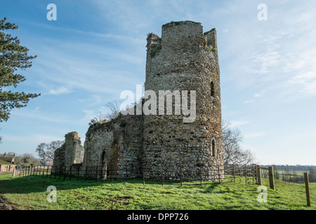 The ruined church of St Mary's , Appleton, close to the Sandringham Estate in Norfolk, UK. Stock Photo