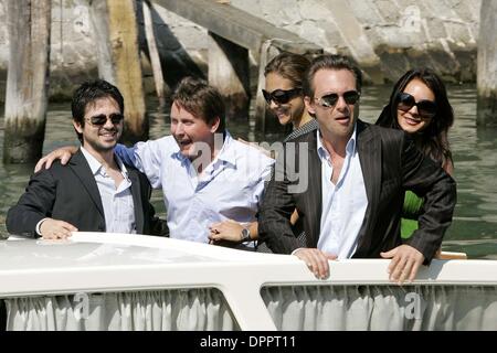 Sept. 5, 2006 - K49549RHARV.63RD VENICE FILM FESTIVAL 2006 .FREDDY RODRIGUEZ, LINDSAY LOHAN, EMILIO ESTEVEZ, CHRISTIAN SLATER, SVETLANA METKINA.ARRIVING FOR THE FILM '' BOBBY''  CALL .VENICE , ITALY  09-05-2006 . ROGER HARVEY-   2006(Credit Image: © Globe Photos/ZUMAPRESS.com) Stock Photo