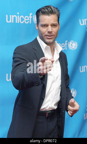 Dec. 03, 2005 - Beverly Hills, USA - Singer Ricky Martin arrives at the UNICEF Goodwill Gala in Beverly Hills.  Mr. Martin, a UNICEF goodwill ambassador, was there to help celebrate 50 years of celebrity advocacy for the UN organization which helps provide a quality basic education for 120 million children in developing nations. (Credit Image: © Brian Cahn/ZUMAPRESS.com) Stock Photo