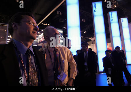 Jan. 05, 2006 - Los Angeles, California, USA - Automobile executives, salesmen and the media watch as the Volkswagen exhibit is debuted during a press preview of the Greater LA Auto Show, at the Convention Center in Los Angeles, CA., on Wednesday, Jan. 4, 2006. (Credit Image: © Brian Cahn/ZUMAPRESS.com) Stock Photo