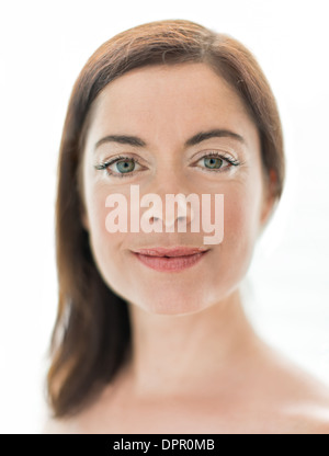 attractive woman in her forties Stock Photo