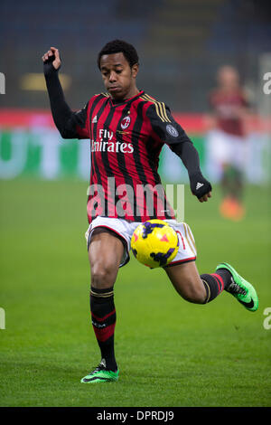 Milan, Italy. 15th Jan, 2014. Robinho (Milan) Football / Soccer : Coppa Italia (TIM Cup) 5th Round match between AC Milan 3-1 Spezia Calcio at Stadio Giuseppe Meazza in Milan, Italy . Credit:  Maurizio Borsari/AFLO/Alamy Live News Stock Photo