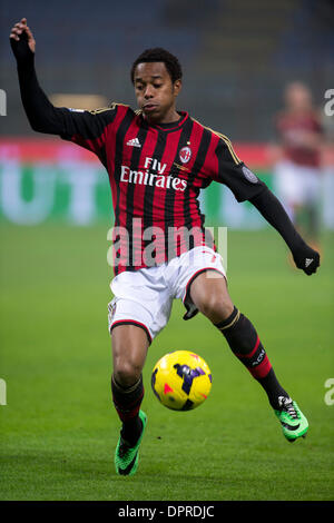 Milan, Italy. 15th Jan, 2014. Robinho (Milan) Football / Soccer : Coppa Italia (TIM Cup) 5th Round match between AC Milan 3-1 Spezia Calcio at Stadio Giuseppe Meazza in Milan, Italy . Credit:  Maurizio Borsari/AFLO/Alamy Live News Stock Photo