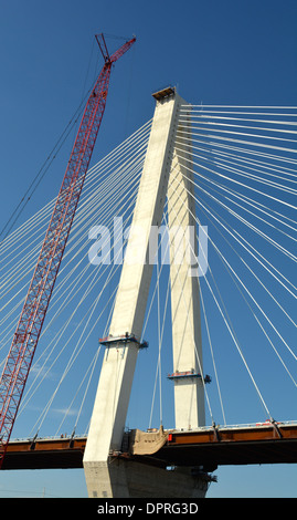 River tour down the Mississippi River in St. Louis Missouri Stock Photo