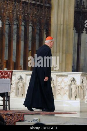 Apr 10, 2009 - Manhattan, New York, USA - Archbishop EDWARD CARDINAL EGAN presides over a three reflection on the Passion and Death of Jesus Christ during a noon mass on Good Friday at St. Patrick's Cathedral.  (Credit Image: Â© Bryan Smith/ZUMA Press) RESTRICTIONS:  * New York City Newspapers Rights OUT * Stock Photo