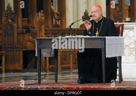 Apr 10, 2009 - Manhattan, New York, USA - Archbishop EDWARD CARDINAL EGAN presides over a three reflection on the Passion and Death of Jesus Christ during a noon mass on Good Friday at St. Patrick's Cathedral.  (Credit Image: Â© Bryan Smith/ZUMA Press) RESTRICTIONS:  * New York City Newspapers Rights OUT * Stock Photo