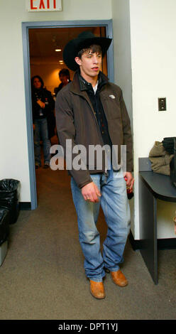 K60798BCO .Professional Bull Riders come to Madison Square Garden New York City 01-11-2009 .Photo by Bruce Cotler-Globe Photos, inc..Finals held J.B. Mauney won the competition.(Credit Image: © Bruce Cotler/Globe Photos/ZUMAPRESS.com) Stock Photo