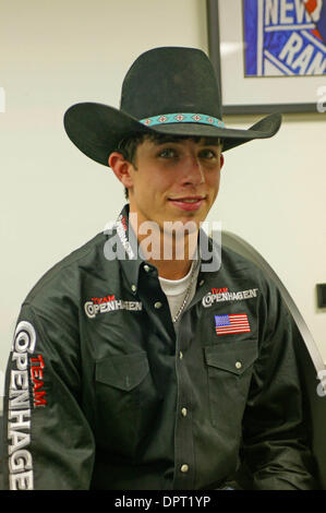 K60798BCO .Professional Bull Riders come to Madison Square Garden New York City 01-11-2009 .Photo by Bruce Cotler-Globe Photos, inc..Finals held J.B. Mauney won the competition.(Credit Image: © Bruce Cotler/Globe Photos/ZUMAPRESS.com) Stock Photo