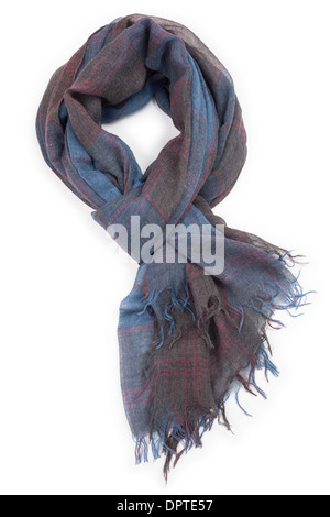 scarf wool isolated on white Stock Photo