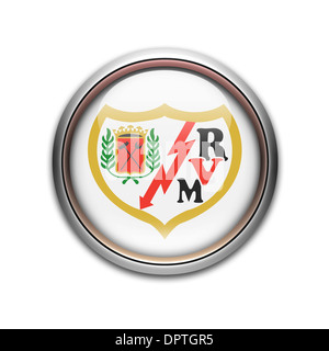 Rayo Vallecano flag icon logo symbol emblem Stock Photo