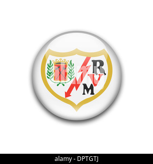 Rayo Vallecano flag icon logo symbol emblem Stock Photo