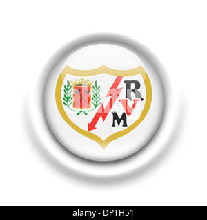 Rayo Vallecano flag icon logo symbol emblem Stock Photo