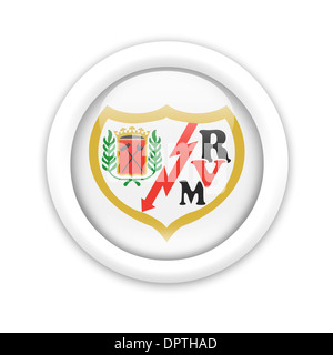 Rayo Vallecano flag icon logo symbol emblem Stock Photo