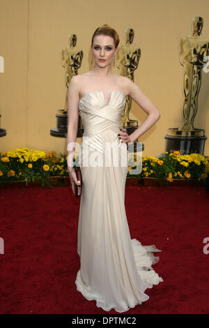 EVAN RACHEL WOOD ACTRESS KODAK THEATRE HOLLYWOOD USA 22/02/2009 Stock