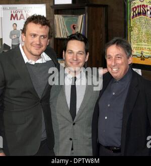 Mar 17, 2009 - Los Angeles, California, USA - Actor JASON SEGEL, Actor PAUL RUDD and Producer IVAN REITMAN at the 'I Love You, Man' Los Angeles Premiere held at the Mann Village Theater, Westwood, Los Angeles. (Credit Image: Â© Paul Fenton/ZUMA Press) Stock Photo