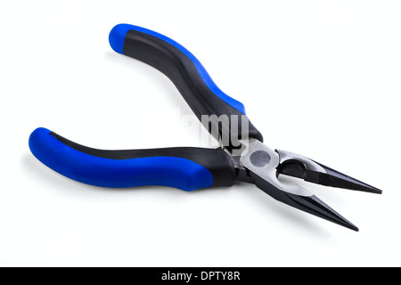 long nose pliers isolated on white background Stock Photo