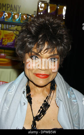Dec 25, 2008 - New York, New York, USA - Singer and actress Eartha Kitt has died, aged 81, on Christmas day in New York. She was being treated for colon cancer. Kitt became famous for her portrayal of Catwoman in the television series Batman in the 1960s as well as her Christmas song 'Santa Baby.' PICTURED - Aug 17, 2004; New York, NY, USA; Singer/actress EARTHA KITT at the opening Stock Photo