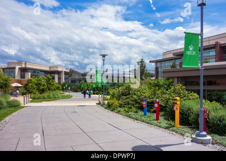 Microsoft Head Office Campus in Redmond, Washington, USA Stock Photo