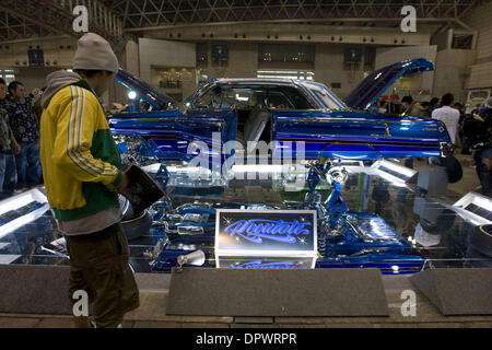 Nov 25, 2008 - Chiba, Japan - Customized classic cars showcasing the American lowrider culture are displayed at the Lowrider Japan Car Show which took place at Makuhari Messe Convention Center in Chiba, Japan. (Credit Image: © Christopher Jue/ZUMA Press)