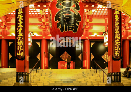 Evening impression of Sensō-ji, an ancient Buddhist temple located in Asakusa, Taitō, Tokyo, Japan. Stock Photo