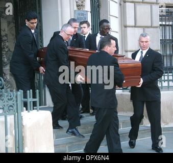 Mar 21, 2009 - New York, New York, USA -  The casket containing the body of actress NATASHA RICHARDSON leaves the American Irish Historical Society heading for Millbrook, NY where she will be buried on Sunday. (Credit Image: Â© Nancy Kaszerman/ZUMA Press) Stock Photo