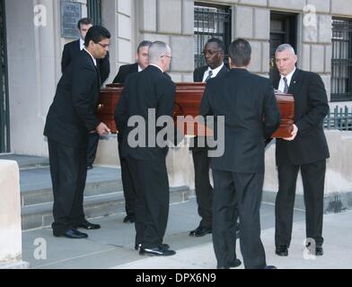 Mar 21, 2009 - New York, New York, USA -  The casket containing the body of actress NATASHA RICHARDSON leaves the American Irish Historical Society heading for Millbrook, NY where she will be buried on Sunday. (Credit Image: Â© Nancy Kaszerman/ZUMA Press) Stock Photo