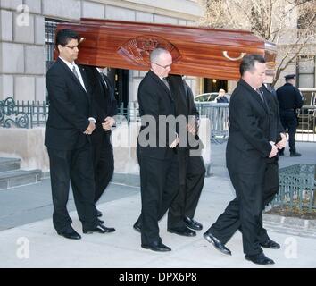 Mar 21, 2009 - New York, New York, USA -  The casket containing the body of actress NATASHA RICHARDSON leaves the American Irish Historical Society heading for Millbrook, NY where she will be buried on Sunday. (Credit Image: Â© Nancy Kaszerman/ZUMA Press) Stock Photo