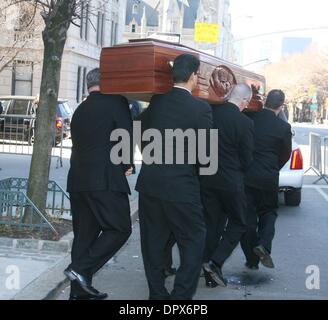 Mar 21, 2009 - New York, New York, USA -  The casket containing the body of actress NATASHA RICHARDSON leaves the American Irish Historical Society heading for Millbrook, NY where she will be buried on Sunday. (Credit Image: Â© Nancy Kaszerman/ZUMA Press) Stock Photo