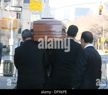 Mar 21, 2009 - New York, New York, USA -  The casket containing the body of actress NATASHA RICHARDSON leaves the American Irish Historical Society heading for Millbrook, NY where she will be buried on Sunday. (Credit Image: Â© Nancy Kaszerman/ZUMA Press) Stock Photo