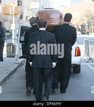 Mar 21, 2009 - New York, New York, USA -  The casket containing the body of actress NATASHA RICHARDSON leaves the American Irish Historical Society heading for Millbrook, NY where she will be buried on Sunday. (Credit Image: Â© Nancy Kaszerman/ZUMA Press) Stock Photo