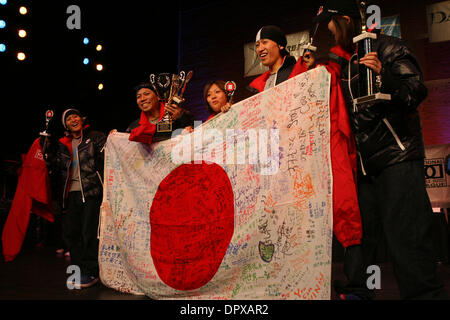 Dec 07, 2008 - Manhattan, New York, USA - 17th. Annual Double Dutch Holiday Classic at the Apollo Theater in Harlem, New York. Advance Fusion 'Best in Show' CHROM of Japan won the 1st. place (Credit Image: © Mariela Lombard/ZUMA Press) RESTRICTIONS: * New York City Newspapers Rights OUT * Stock Photo