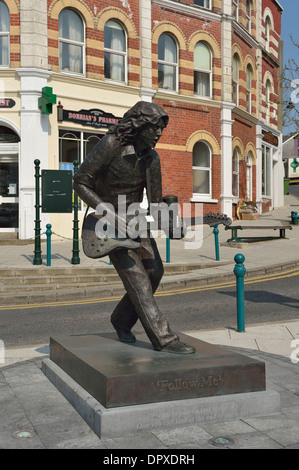 Statue of Rory Gallagher native Ballyshannon County Donegal Ireland Stock Photo