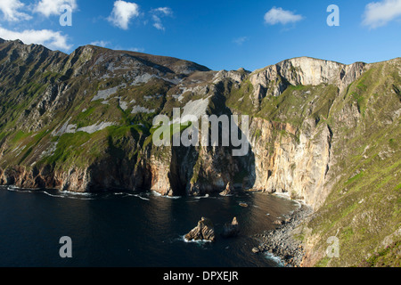 View across the Slieve League cliffs from Bunglas, County Donegal, Ireland Stock Photo