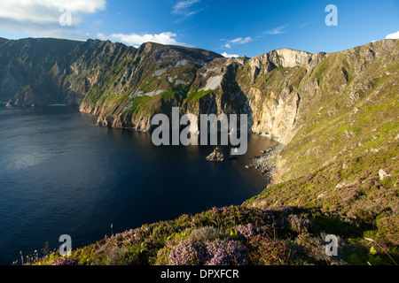 View across the Slieve League cliffs from Bunglas, County Donegal, Ireland Stock Photo