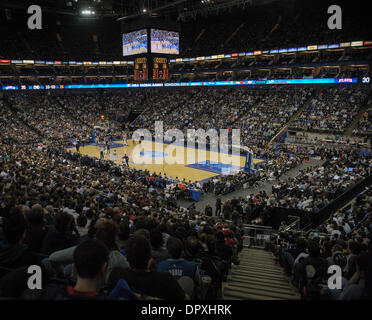 London, UK. 16th Jan, 2014. General view of the arena during the NBA regular season game between the Atlanta Hawks and the Brooklyn Nets from the O2 Arena. Credit:  Action Plus Sports/Alamy Live News Stock Photo