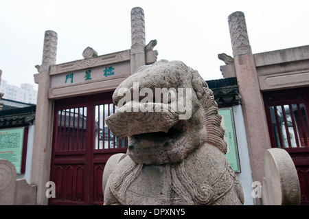 Wen Miao Temple also called Shanghai Confucian Temple at No. 215 Wenmiao Road, Huangpu District, Shanghai, China Stock Photo